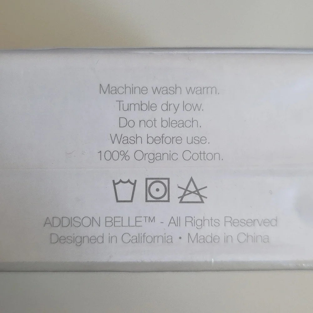 Addison Belle Fitted Crib Sheet Cactus Print 100% Organic Cotton